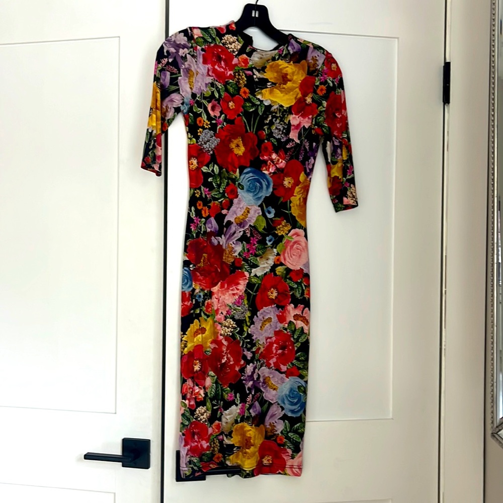 Alice + Olivia floral midi dress